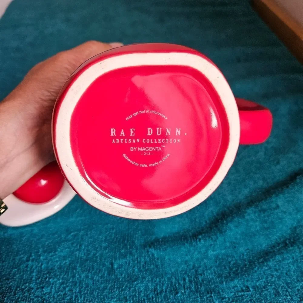 Rae Dunn Red #1 Teacher Mug with Lid